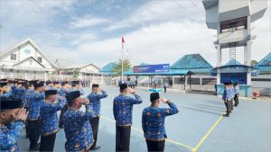 Rumah Tahanan Negara (Rutan) Kelas I Medan Kanwil Ditjenpas Sumut melaksanakan upacara peringatan Hari Sumpah Pemuda ke-97 Tahun 2025.