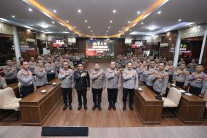 Tim supervisi dari Badan Pemelihara Keamanan (Baharkam) Polri melakukan kunjungan ke Polda Sumut dalam rangka pelaksanaan supervisi terhadap fungsi Samapta dan Pengamanan Objek Vital (Pam Obvit).