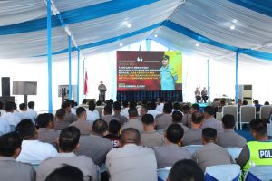Kapolda Sumatera Utara, Irjen Pol Whisnu Hermawan Februanto, S.I.K., M.H., memberikan arahan strategis kepada seluruh personel Polres Serdang Bedagai.