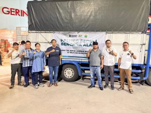 PTPN IV Salurkan Bantuan TJSL untuk Korban Bencana di Sumut melalui DPD Gerindra Sumut yang diterima langsung oleh Ketua DPD Gerindra Sumut, Ade Jona Prasetyo, dan juga merupakan Anggota DPR RI Fraksi Gerindra.