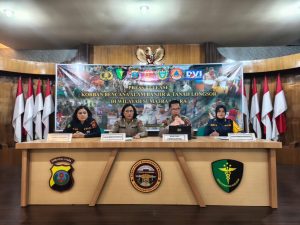 Kepala Rumah Sakit Bhayangkara TK II Medan, Kombes Pol dr. Taufik Ismail, Sp.OG., MARS, saat memberikan keterangan pers Pelaksanaan Operasi Disaster Victim Identification (DVI) dalam penanganan bencana alam di Sumatera Utara.