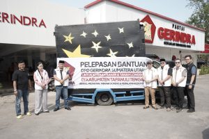 DPD Partai Gerindra Sumatera Utara (Sumut) bersama Yayasan Hati Emas Indonesia mengirimkan 10 ton bantuan sembako untuk korban bencana di wilayah Tapanuli Tengah.
