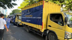 Menteri Imigrasi dan Pemasyarakatan (Imipas), Agus Andrianto, melepas bantuan kemanusiaan untuk diserahkan kepada korban bencana alam.