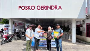 DPD Gerindra Sumut menerima bantuan dari dua perusahaan, yakni PT Trimurti Perkasa dan PT Canang Indah.
