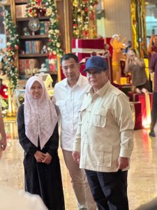 Nabila Febrianti didampingi Anggota DPR RI Daerah Pemilihan Sumatera Utara I, Ade Jona Prasetyo sekaligus sebagai Ketua DPD Gerindra Sumatera Utara bertemu Presiden Republik Indonesia, Prabowo Subianto. (Ist)