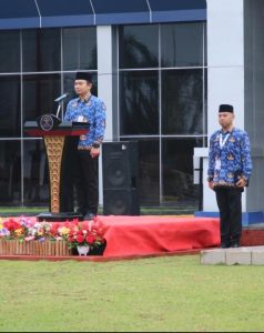 Kementerian HAM  Tanjungpinang mengikuti upacara gabungan bersama Kanwil Kementerian Hukum dan Kanwil Kementerian Imigrasi-Pemasyarakatan dipimpin oleh Kepala Bidang Kekayaan Intelektual Kantor Wilayah Kepulauan Riau, Bobby Briando.