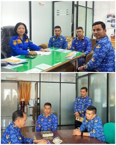 Lembaga Pemasyarakatan Kelas I Medan melaksanakan kegiatan koordinasi dengan Kepala Tata Usaha Dinas Pemadam Kebakaran dan Penyelamatan Kota Medan.