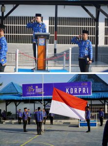 Rumah Tahanan Negara (Rutan) Kelas I Medan Kanwil Ditjenpas Sumut menggelar upacara peringatan Hari Ulang Tahun Korps Pegawai Republik Indonesia (KORPRI) ke-54, yang Kepala Rutan Kelas I Medan, Andi Surya.