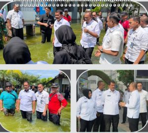 Kepala Rutan Kelas I Labuhan Deli, Eddy Junaedi, mendampingi rombongan Dirjenpas, Drs. Mashudi, melakukan kunjungan kerja ke beberapa Unit Pelaksana Teknis (UPT) Pemasyarakatan yang terdampak banjir di wilayah Sumatera Utara.