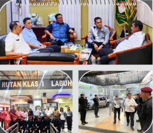 Direktur Jenderal Pemasyarakatan, Drs. Mashudi, melakukan kunjungan kerja ke Rutan Kelas I Labuhan Deli.