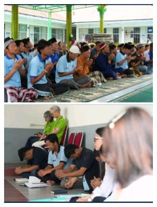 Rumah Tahanan Negara Kelas IIB Pangkalan Brandan menggelar doa bersama serentak untuk para korban bencana banjir. (Ist)
