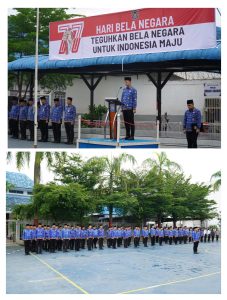 Rumah Tahanan Negara (Rutan) Kelas I Medan melaksanakan Upacara Peringatan ke-77 Hari Bela Negara Tahun 2025.