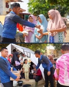 Rumah Tahanan Negara Kelas IIB Pangkalan Brandan menyalurkan bantuan kemanusiaan kepada warga terdampak bencana di Kuala Simpang, Aceh.