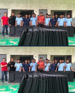 Rumah Tahanan Negara (Rutan) Kelas IIB Pangkalan Brandan membagikan matras ke seluruh kamar warga binaan.
