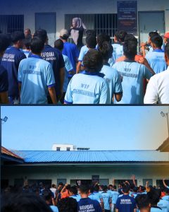 Rumah Tahanan Negara Kelas IIB Pangkalan Brandan melaksanakan senam pagi bersama Warga Binaan Pemasyarakatan.