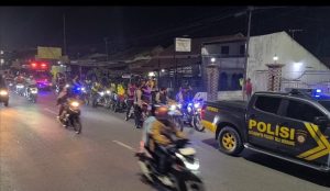 Polresta Deli Serdang bersama TNI dan unsur Pemerintah Daerah melakukan patroli gabungan skala besar pada malam pergantian Tahun Baru 2026.