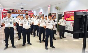 Rumah Tahanan Negara (Rutan) Kelas I Labuhan Deli mengikuti Apel Bersama Awal Tahun 2026 secara virtual.