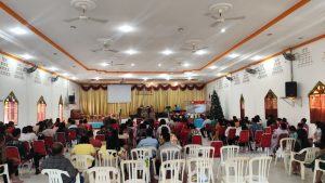 Polres Sibolga melaksanakan *Minggu Kasih* menyampaikan imbauan serta pesan-pesan Kamtibmas kepada masyarakat, khususnya jemaat gereja.