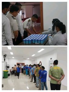 Lembaga Pemasyarakatan (Lapas) Kelas I Medan menggelar tes urine bagi petugas dan Warga Binaan Pemasyarakatan (WBP).