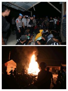 Polrestabes Medan mengamankan 41 orang dan merobohkan serta membakar barak-barak yang diduga menjadi pusat peredaran narkoba.