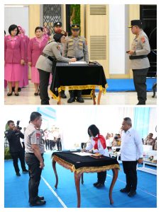 Kapolda Sumatera Utara, Irjen Pol. Whisnu Hermawan Februanto, S.I.K., M.H., memimpin acara Serah Terima Penanganan Perkara dari Ditreskrimum Polda Sumut kepada Ditres PPA dan PPO Polda Sumut.