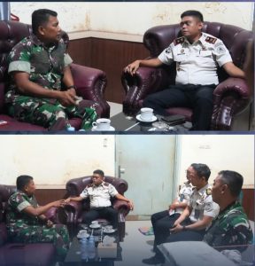 Kapten Infanteri Gunawan Sakti Lubis, Komandan Rayon Militer (Danramil) 013, melaksanakan kunjungan ke Rumah Tahanan Negara Kelas IIB Pangkalan Brandan.