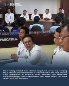 Rutan Kelas IIB Pangkalan Brandan melaksanakan Sidang Tim Pengamat Pemasyarakatan (TPP) terhadap 12 orang Warga Binaan Pemasyarakatan (WBP).