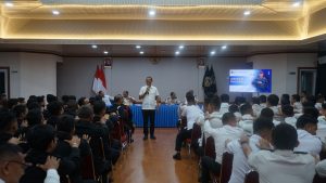 Kepala Lembaga Pemasyarakatan Kelas I Medan, Fonika Affandi, memimpin rapat internal jajaran pengamanan.