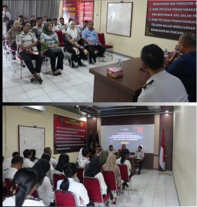 Rutan Kelas IIB Pangkalan Brandan melaksanakan audensi dan silahturahmi dengan Kepala Badan Narkotika Nasional Kabupaten (BNNK) Langkat.