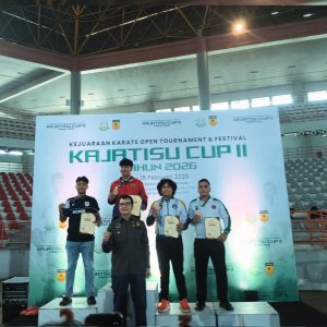 Tim karate Satuan Brimob Polda Sumatera Utara yang tergabung bersama Tim Inkanas, meraih Medali Kejuaraan Karate Kajatisu Cup II 2026.