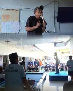 Lomba karaoke warga binaan Rutan Kelas IIB Pangkalan Brandan, sarana untuk menyalurkan minat dan bakat secara positif.