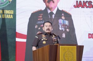 Foto : Jaksa Agung Republik Indonesia, Prof. Dr. Sanitiar Burhanuddin, melakukan kunjungan kerja maraton ke wilayah hukum Kejaksaan Tinggi Sumatera Utara (Kejati Sumut), Kamis (26/2/2026). (BM-red).