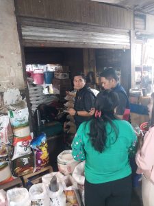 Satuan Tugas (Satgas) Pangan Polda Sumatera Utara melakukan inspeksi mendadak (sidak) mengecek ketersediaan stok serta harga bahan pokok penting (bapokting) di Pusat Pasar Medan.