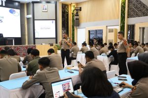 Personel Humas Polda Sumatera Utara dan Humas Polres jajaran mengikuti Pelatihan Belajar Teknik Hook Berita hingga Editing Video.