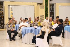 Kapolda Sumatera Utara, Irjen. Pol. Whisnu Hermawan Februanto, S.I.K., M.H bersama Wakapolda Sumut, Brigjen Pol. Sonny Irawan, S.I.K., M.H., para Pejabat Utama Polda Sumut, menghadiri Silaturahmi Polda Sumut Bersama Media, menyambut Hari Raya Idul Fitri 1447 Hijriah.