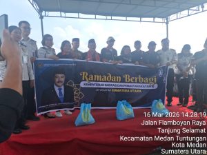 Kementerian Imigrasi dan Pemasyarakatan RI, Bekerja sama dengan organisasi Pemuda Merga Silima (PMS), menyalurkan 2.000 paket bakti sosial kepada masyarakat dan anggota organisasi di Lapangan Terbuka, Jalan Flamboyan Raya, Medan Tuntungan.