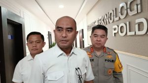 Direktur Reserse Narkoba Polda Sumatera Utara Kombes Pol Andy Arisandi, saat menjelaskan peredaran narkotika jenis sabu-sabu seberat 29 kilogram jaringan internasional Thailand–Indonesia.
