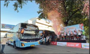 AstraPay memberangkatkan 2.521 pemudik menggunakan 60 bus eksekutif.
