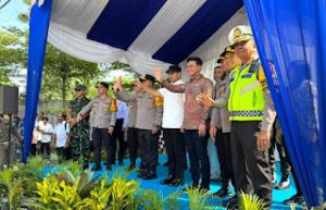 Anggota DPRD Medan David Roni Ganda Sinaga, menghadiri pemberangkatan Mudik Gratis Presisi 2026.