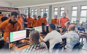 Rutan Kelas I Labuhan Deli bekerja sama dengan Dinas Kependudukan dan Pencatatan Sipil melaksanakan perekaman Kartu Tanda Penduduk (KTP) elektronik bagi SBP (Satuan Binaan Pemasyarakatan).