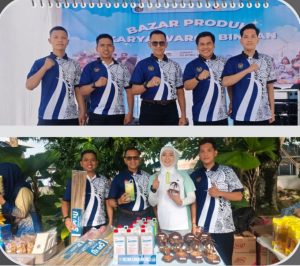 Kepala Rutan Kelas I Labuhan Deli, Eddy Junaedi dan jajaran menghadirkan produk hasil karya warga binaan kepada masyarakat luas.