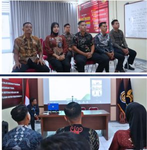 Rumah Tahanan Negara (Rutan) Kelas IIB Pangkalan Brandan mengikuti Sosialisasi Standar Penyelenggaraan Penegakan Kepatuhan Internal secara virtual.