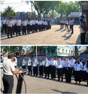 Kepala Rutan Kelas IIB Pangkalan Brandan, Akmalun Ikhsan, saat memberikan kata sambutan pada Deklarasi Zero HALINAR (Handphone, Pungutan Liar, dan Narkoba).