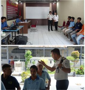 Petugas Dinas Kependudukan dan Pencatatan Sipil (Dukcapil) Kabupaten Langkat, melakukan perekaman dan penerbitan Kartu Tanda Penduduk (KTP) warga binaan Rutan Kelas IIB Pangkalan Brandan.