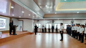 Kepala Lembaga Pemasyarakatan Kelas I Medan, Fonika Affandi, A.Md.I.P., S.H., M.H., memimpin Apel dan Ikrar Pemasyarakatan Bersih dari Handphone Ilegal, Narkoba, dan Penipuan.