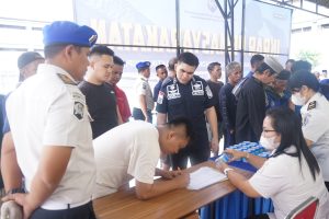Lembaga Pemasyarakatan Kelas I Medan melaksanakan tes urine terhadap pegawai dan Warga Binaan Pemasyarakatan (WBP).