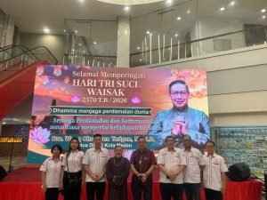 Ketua PD Permabudhi Sumatera Utara, Drs. Wong Chun Sen Tarigan, M.Pd.B., menghadiri acara Tri Suci Waisak 2570 TB/2026.