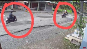 Pelaku berinisial AB (34), residivis asal Desa Sei Mencirim, bersama sepeda motor hasil curian.