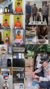 Polda Sumatera Utara bersama jajaran mengungkap puluhan kasus tindak pidana narkotika dalam sehari.