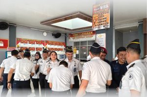 Rutan Kelas I Labuhan Deli menggelar acara pisah sambut pegawai.